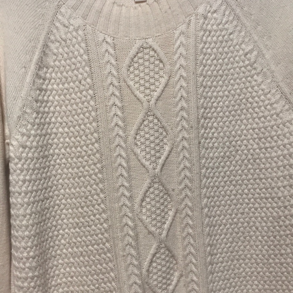 Cream Cable Knot Sweater Plus Size - Picture 2 of 8
